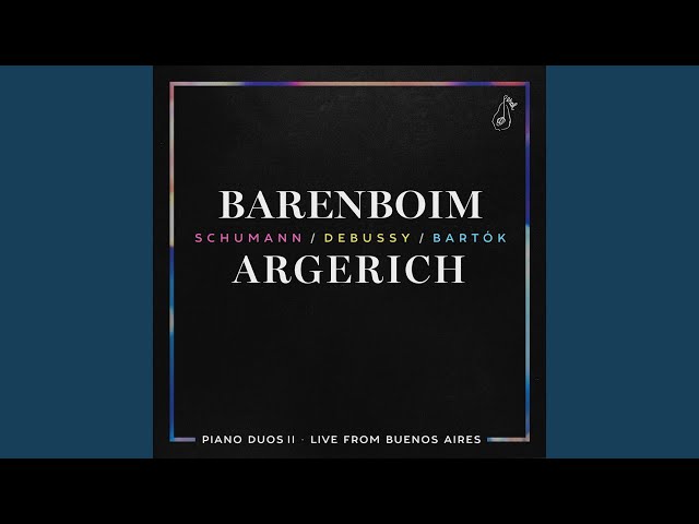 Schumann - 6 Etudes en canon : n°3 "Andantino" : Martha Argerich / Daniel Barenboim