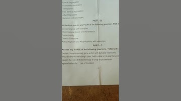 #BSC KARNATAKA #BOTNY #davanagere University #BOTNY EXAM PAPER #GENETICES AND PLANT BREEDING #3rdyea