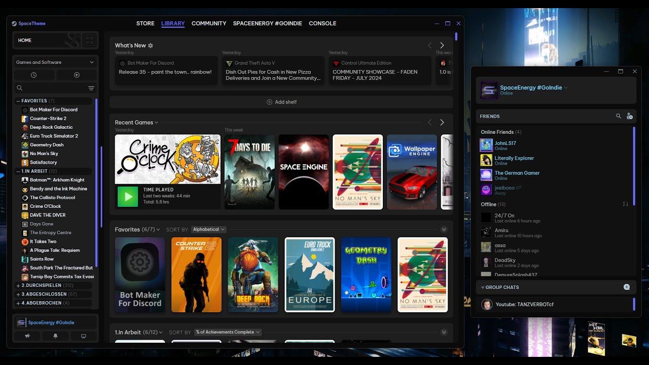 Как поставить темы в Steam guide (все ссылки в описании)