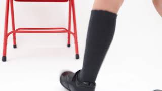 School Shoes | Hush Puppies RINA Girls Touch Fasten Patent Leather Shoes Black