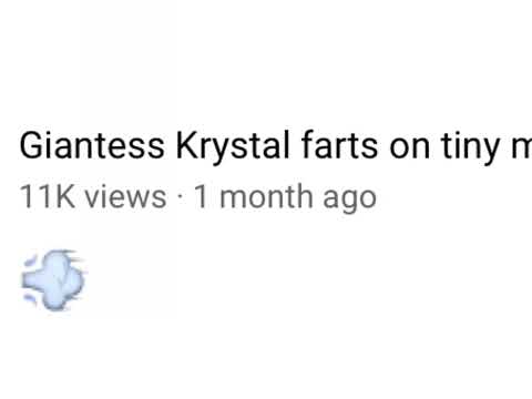 Poor Krystal never gets free from these farting assholes these days huh? =(
