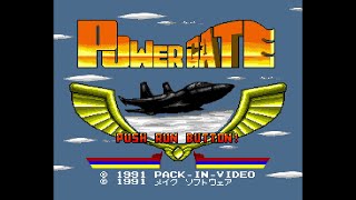POWER GATE (パワーゲイト).  [PC Engine Hucard - PACK IN VIDEO]. (1991). ALL.