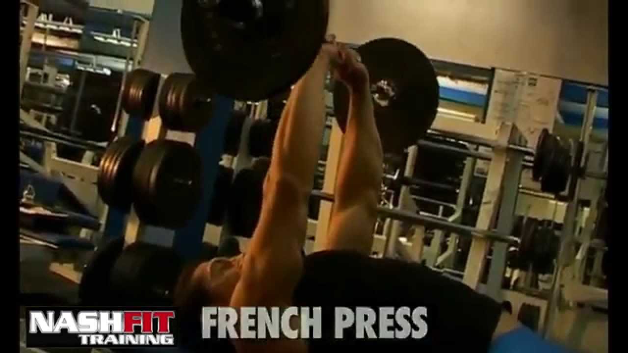 TRICEPS FRENCH PRESS YouTube