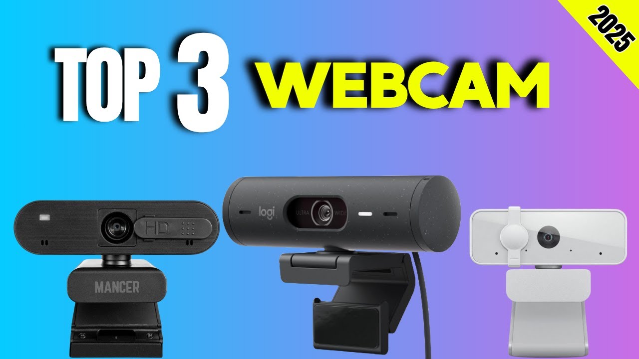 TOP 3 Melhores WEBCAMS CUSTO-BENEFÍCIO 2025! Melhores Câmeras Web 2025 ...