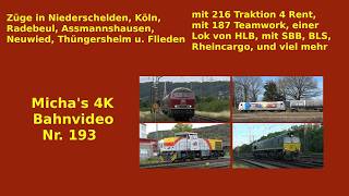 Bunter Güterverkehr in Köln-Gremberg, Neuwied, Thüngersheim, Niederschelden usw.