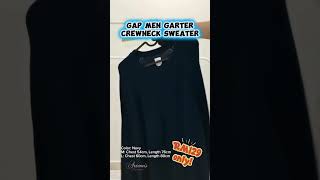 GAP Men Garter Crewneck Sweater (Navy)