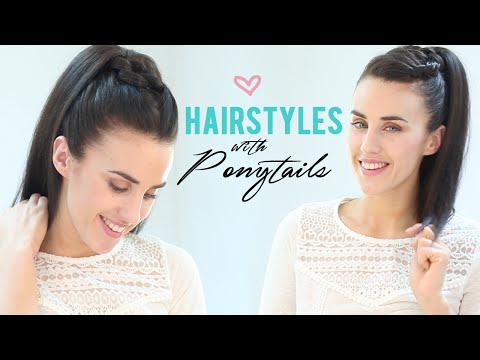 Easy hairstyles with ponytails