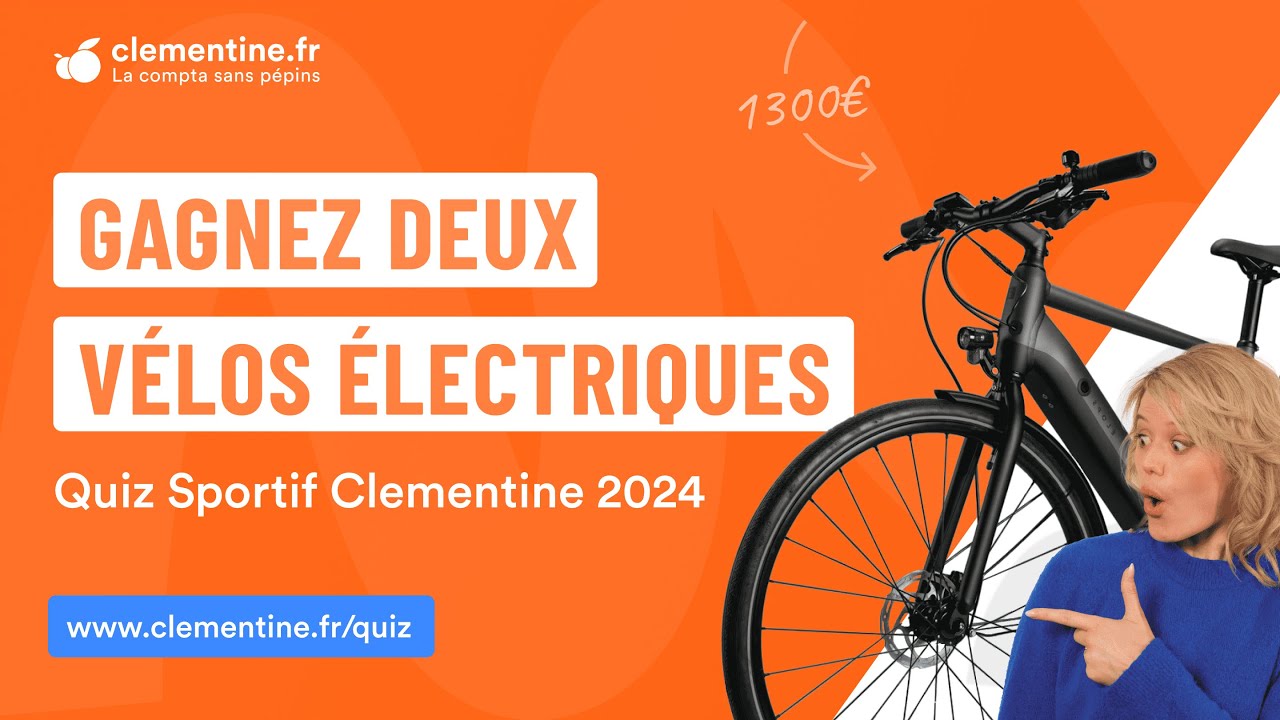 Voir la vidéo 𝗚𝗮𝗴𝗻𝗲𝘇 𝟮 𝗩𝗲́𝗹𝗼𝘀 𝗘́𝗹𝗲𝗰𝘁𝗿𝗶𝗾𝘂𝗲𝘀 𝗮𝘃𝗲𝗰 𝗻𝗼𝘁𝗿𝗲 𝗤𝘂𝗶𝘇 𝘀𝗽𝗼𝗿𝘁𝗶𝗳 𝗖𝗹𝗲𝗺𝗲𝗻𝘁𝗶𝗻𝗲.𝗳𝗿 !