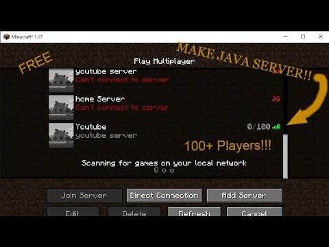 The Easiest Way To Make A Minecraft Java Server - YouTube