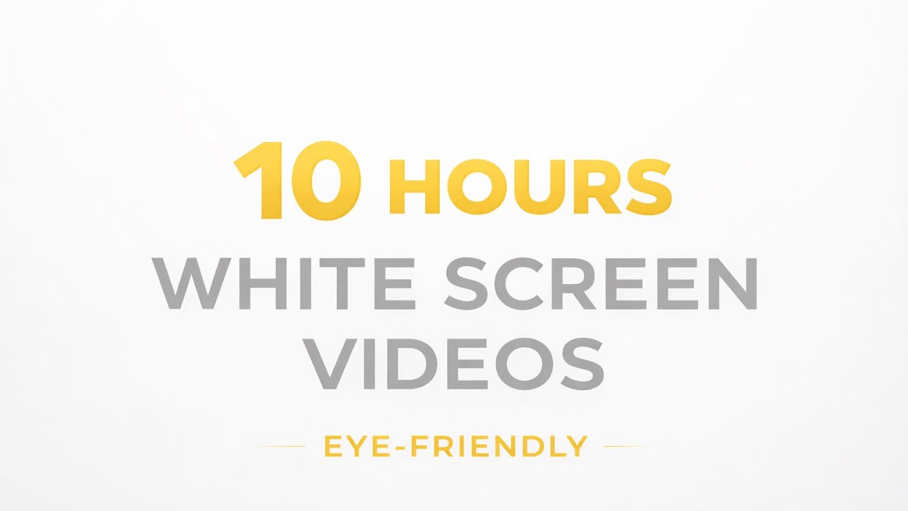 🤍 Белый Экран 10 Часов | Мягкий Свет Без Мерцания для Концентрации, Учёбы и Комфорта Глаз