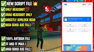 🔥 Auto headshot config file free fire aimbot+aimlock | Headshot config file free fire max