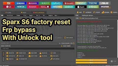 Sparx S6 CPU SPD FRP Remove Unlock tool 100% Working