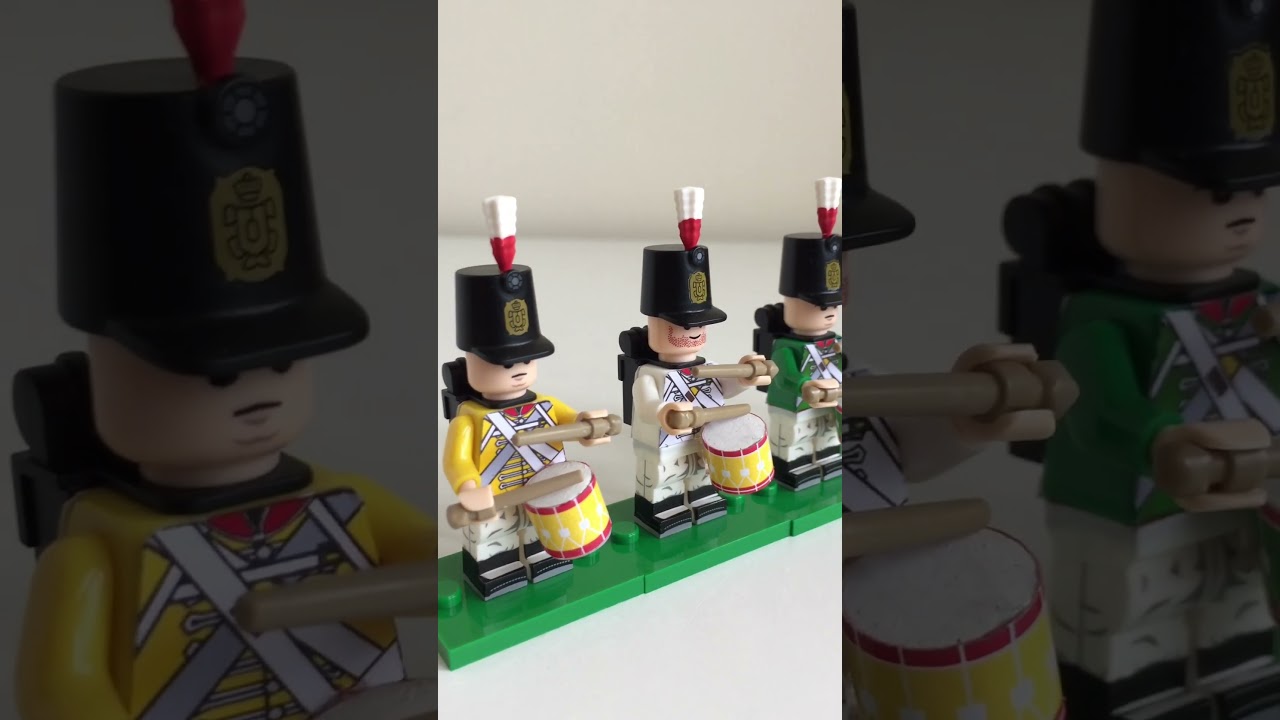 Custom Napoleonic British Regimental Drummers minifigures.  