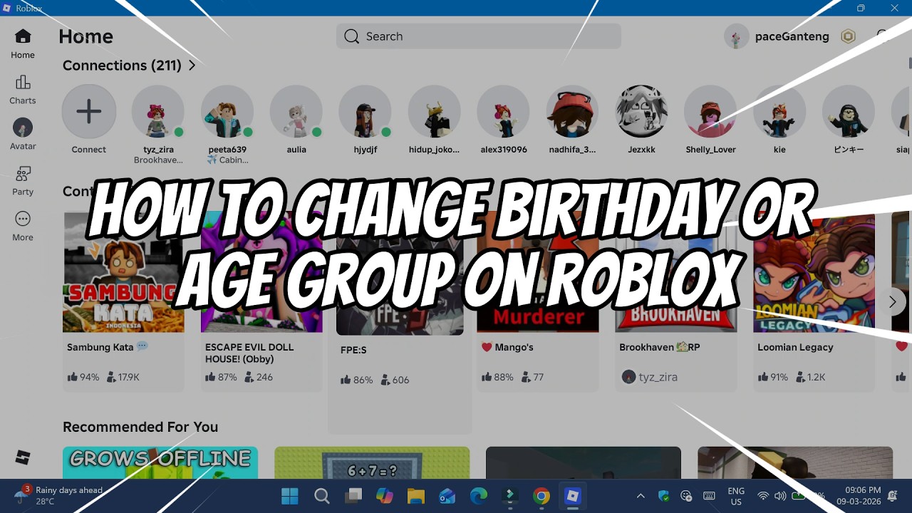 How To Change Birthday Or Age Group On Roblox YouTube 