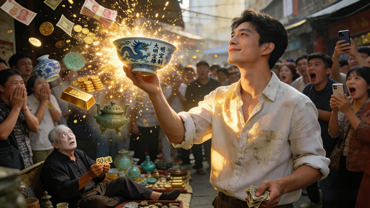 【全集】🔥借體重生，他還是那個鑒寶王者！青花瓷器、翡翠原石，一眼看穿真假！👀💥