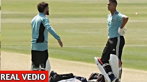 Virat Kohli heart winning gesture for yashasvi jaswal during practice session ahead WTC final 2023