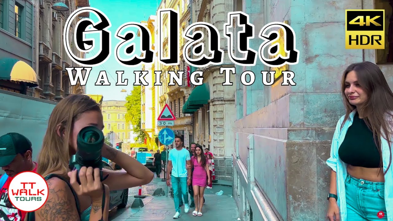 Пешеходная экскурсия по Стамбулу | Галата, Истикляль, Каракёй | 4К HDR