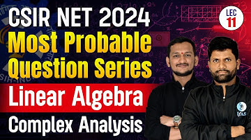 CSIR NET Linear Algebra Most Probable Question Series | CSIR NET Mathematical Science 2024 | IFAS