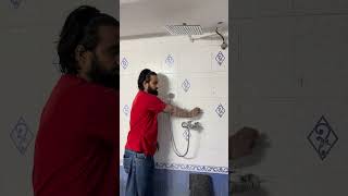 Installing 12 inch Shower fitting correctly #plumbing #tutorial