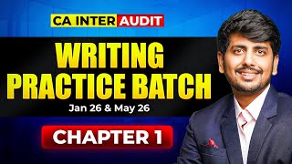 Learn Ranker’s Way of Answer Presentation | CA Inter Audit Writing Practice by Saksham Jain