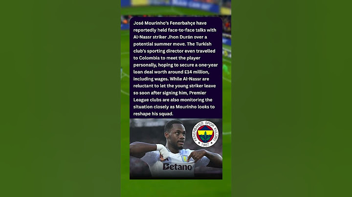 Mourinho Targets Al-Nassr Striker Jhon Durán