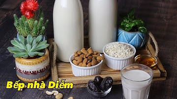 Sữa Hạt - Nuts Milk - Cách làm sữa hạt đơn giản bổ dưỡng, thơm ngon, không cần nấu | Bếp Nhà Diễm |