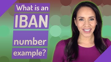 What is an IBAN number example?