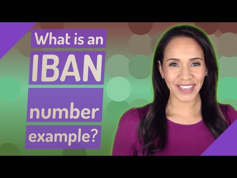 What is an IBAN number example?