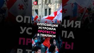 Оппозиция устроила протесты в Тбилиси #грузия #новости #политика #митинги #протесты