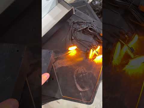 Денні ходові вогні LED 12V, 4 шт × 12 діодів (жовті), видео 1