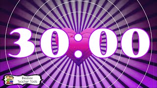 30 Minute Exploding Hearts Countdown Timer with Background Music and Alarm