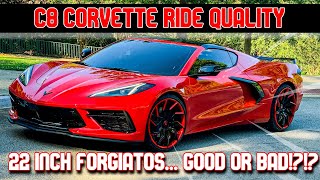 Driving A C8 Corvette On 22" Inch Forgiato Wheels!! *You Wouldn't Believe How It Feels!*