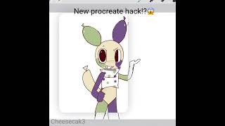 😱✏️NEW PROCREATE HACK⁉️|| {Read desc} #iminyourwallsbbg #looey #dandysworld #animation