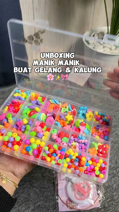 Lucu banget bisa buat gelang & kalung #manikmanik #gelang #youtbeshorts