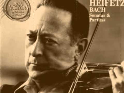Jascha Heifetz - Bach- Violin Partita no 1 Bourree (7