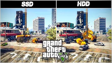 SSD VS HDD - GTA V Comparison Test On GT 1030 In 2021 | Loading Time & Benchmark Test | WsE Gaming