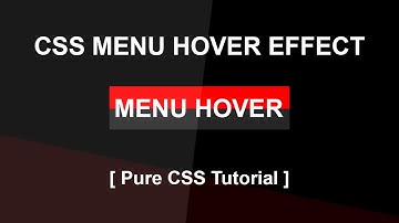 Css Menu Hover Effect - Css3 Hover Effect Tutorial - Pure Css Tutorials - Menu with hover Effect