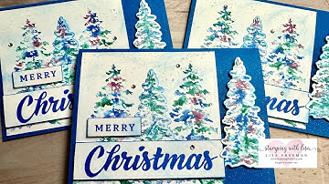 Baby wipe Technique with Peaceful Evergreens!!