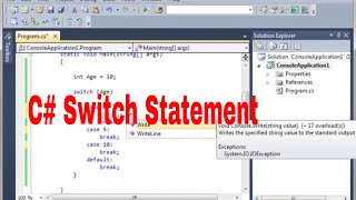 C# - Switch Statement - TutorialsPoint