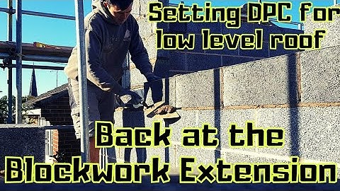 Bricklaying - Blockwork Extension - Ready for a break #bricklaying #extension #renovation