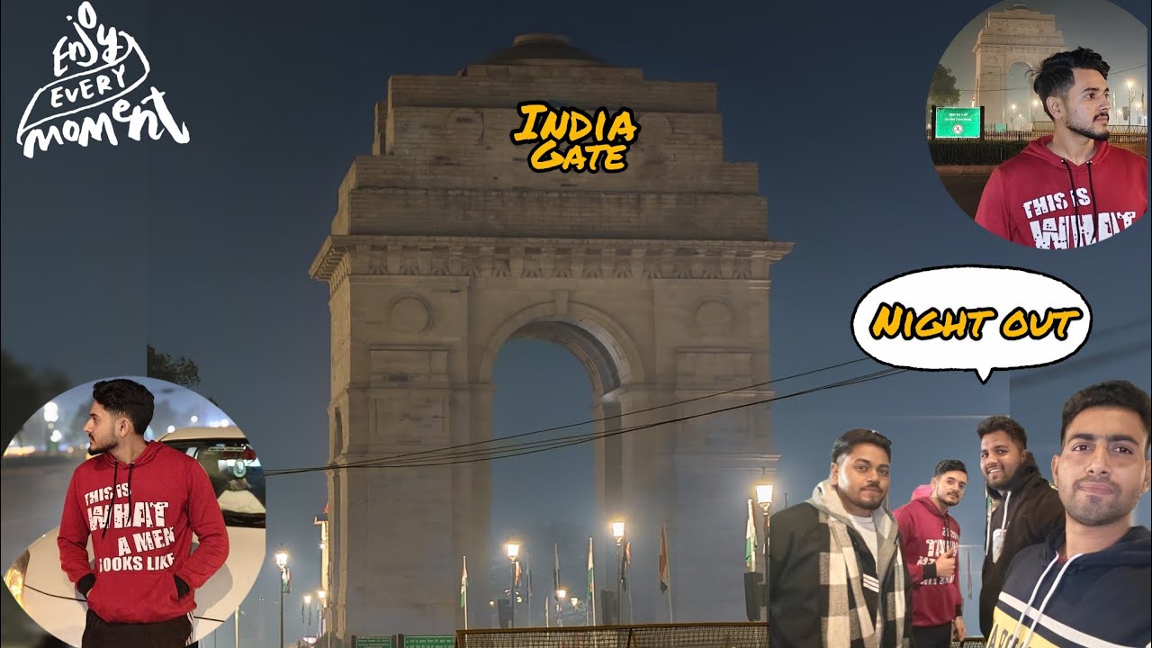 Raat me night out krne nikl gye 😶 || explore India gate ⛩️ || 
