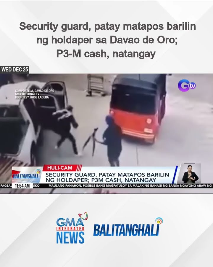 Security guard, patay matapos barilin ng holdaper; P3-M cash, natangay | Balitanghali
