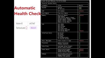 Check Point  Firewall : How to perform an automated health check of a Gaia based system