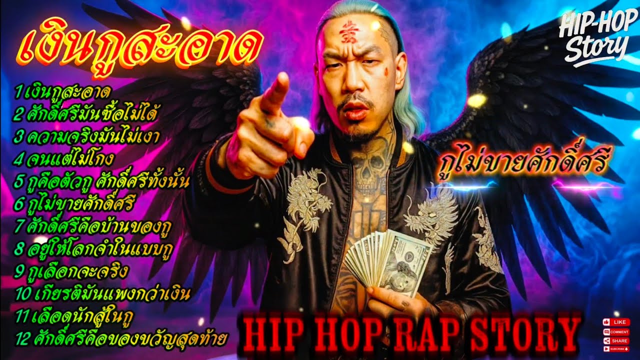 เงินกูสะอาด - กูไม่ขายศักดิ์ศรี 🫵🔥รวมเพลงแร็พฮิปฮอป🔥 #SadRap #HipHopอกหัก #Rapซึ้งกินใจ #rap #hiphop