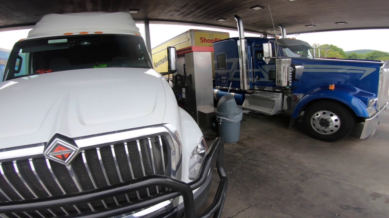 Getting Fuel, and a Shower at TA Truck Stop In New Jersey TRUCK DRIVER