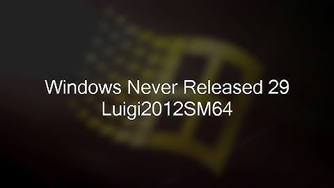 Windows Never Released 29 - LoogiTheDino