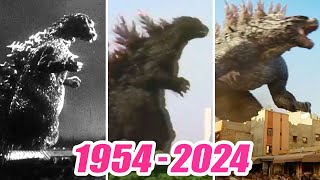 Evolution of GODZILLA walking/running | 1954-2024