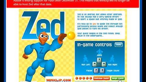 Zed (old Miniclip, Flash game)