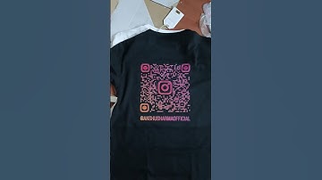 OR code Scanner Tshirt | Any logo or QR code can be customized according to choice. #trendingtshirts