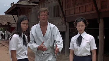 Roger Moore, karate clip from Bond film The Man with the Golden Gun